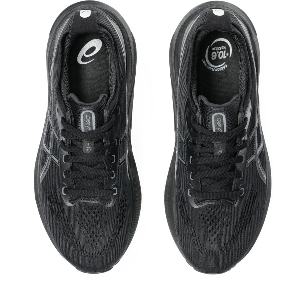 ASICS GEL-Kayano 31 Noir / Black-Black — vue dessus (1011B867-001)